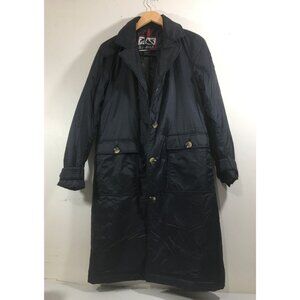 ALP N ROCK LUNA OVERSIZE LONG BLACK TRENCH COAT SZ S NWT